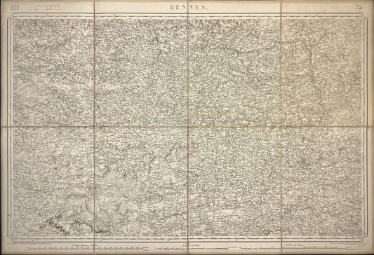 Carte Etat-Major ancienne Rennes