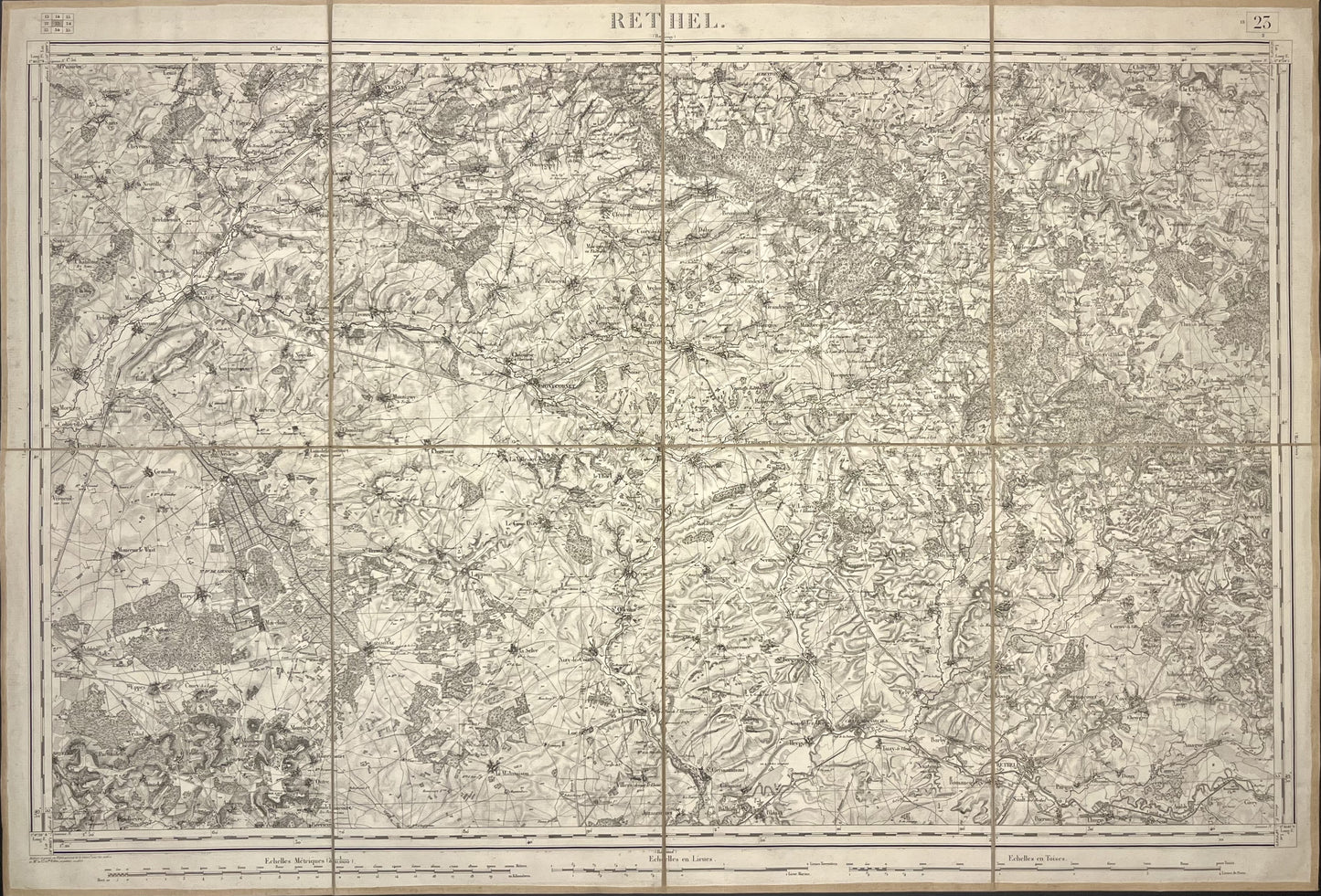 Carte Etat-Major ancienne Rethel