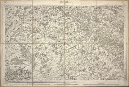 Carte Etat-Major ancienne Rethel