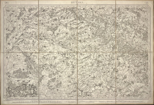 Carte Etat-Major ancienne Rethel