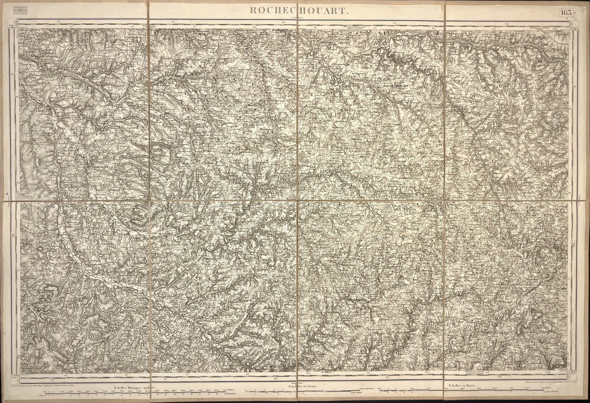 Carte Etat-Major ancienne Rochechouart