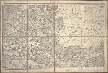 Carte Etat-Major ancienne Rocroi
