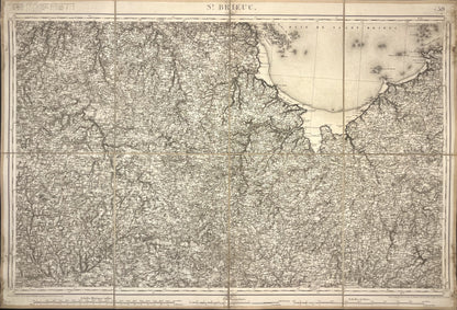 Carte Etat-Major ancienne Saint-Brieuc