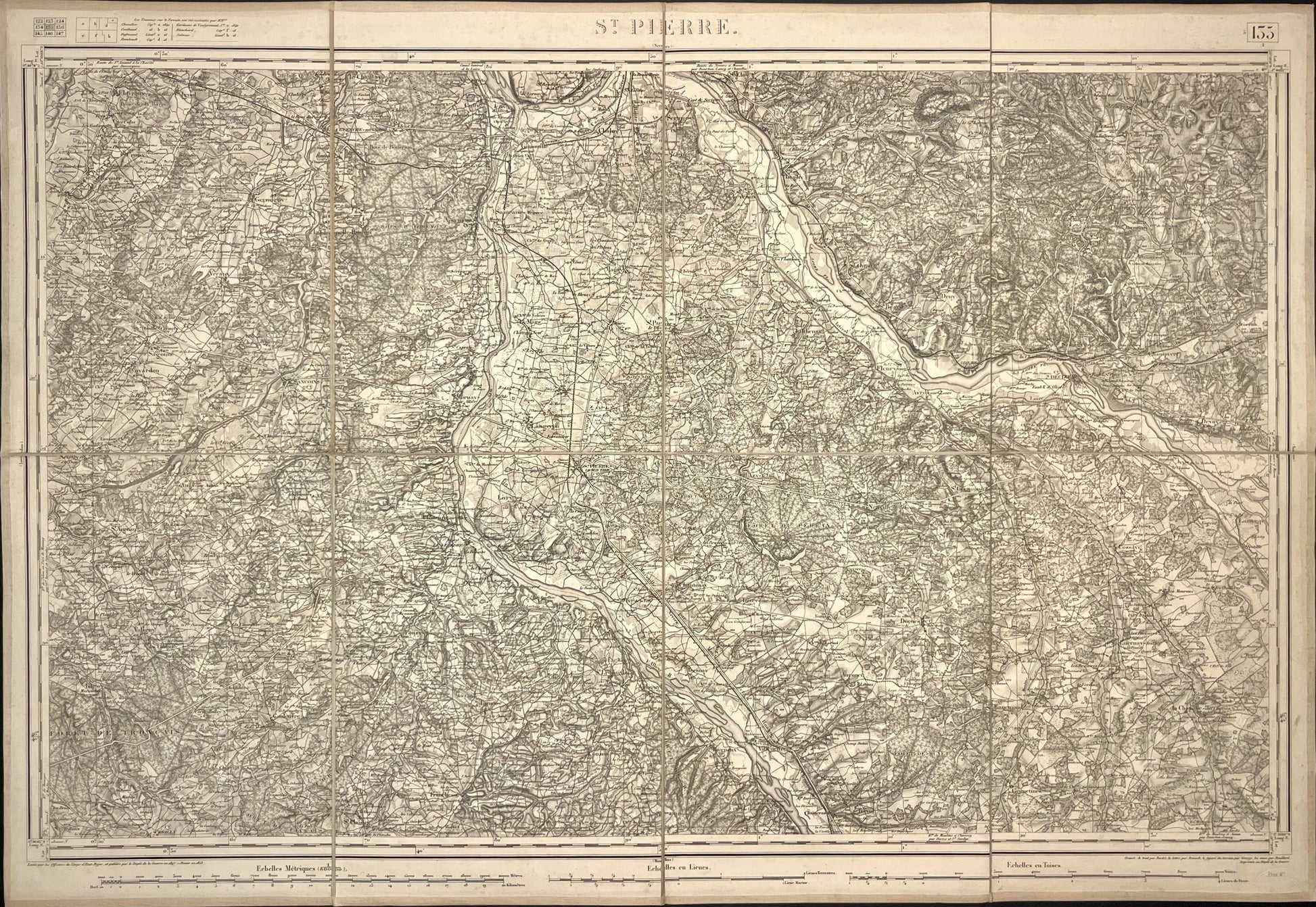 Carte Etat-Major ancienne Saint-Pierre-le-Moutier
