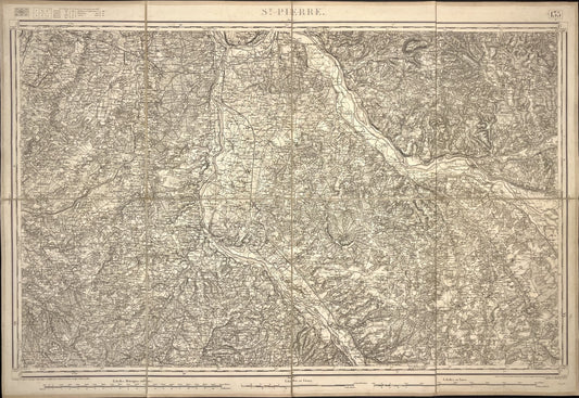 Carte Etat-Major ancienne Saint-Pierre-le-Moutier