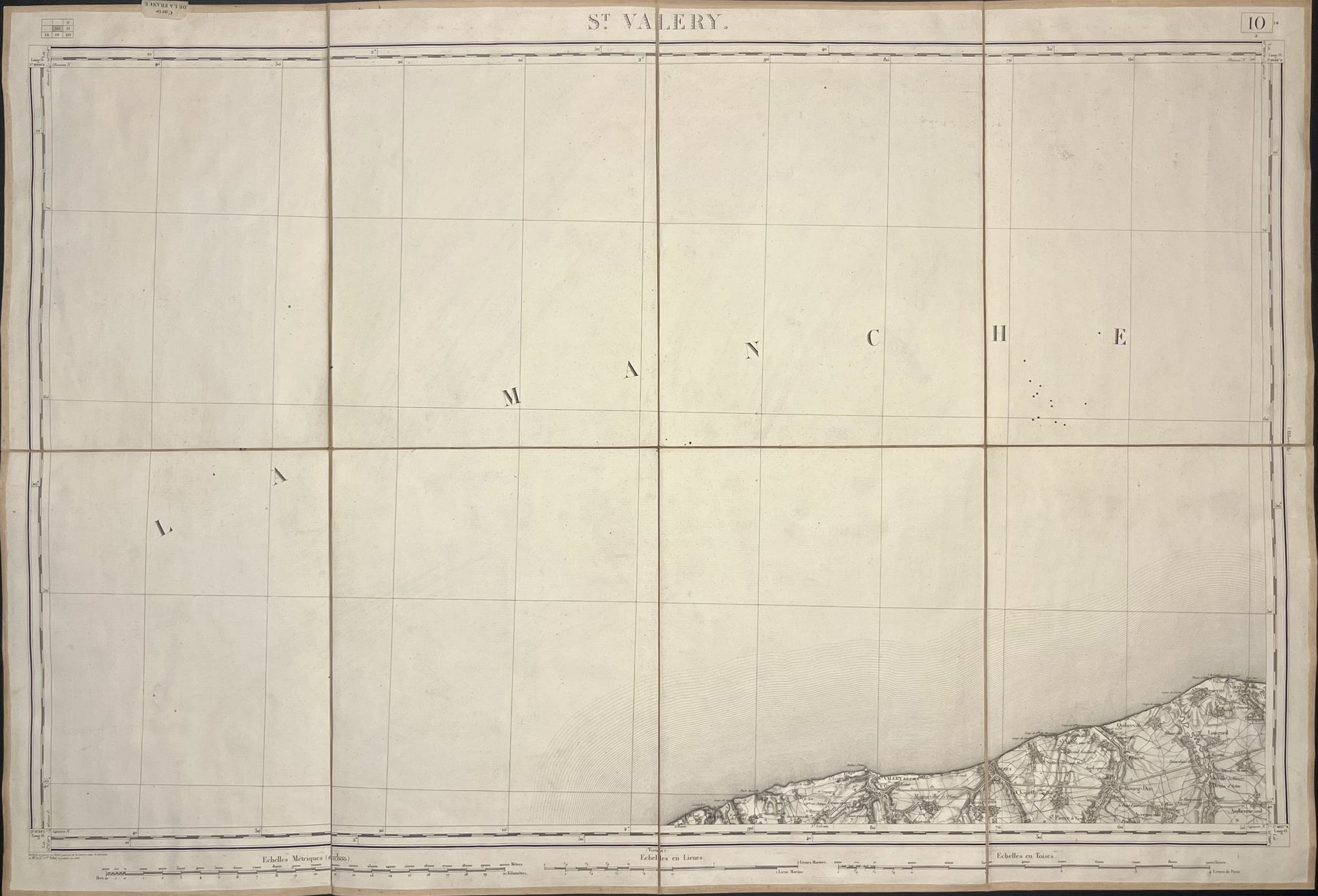 Carte Etat-Major ancienne Saint-Valery-en-Caux