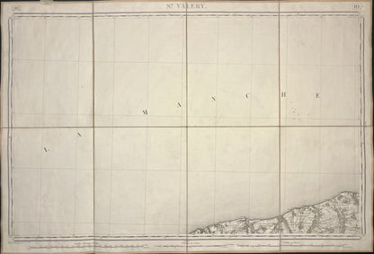 Carte Etat-Major ancienne Saint-Valery-en-Caux