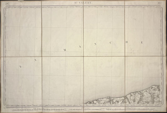 Carte Etat-Major ancienne Saint-Valery-en-Caux