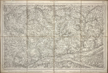 Carte Etat-Major ancienne Tours