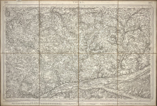 Carte Etat-Major ancienne Tours