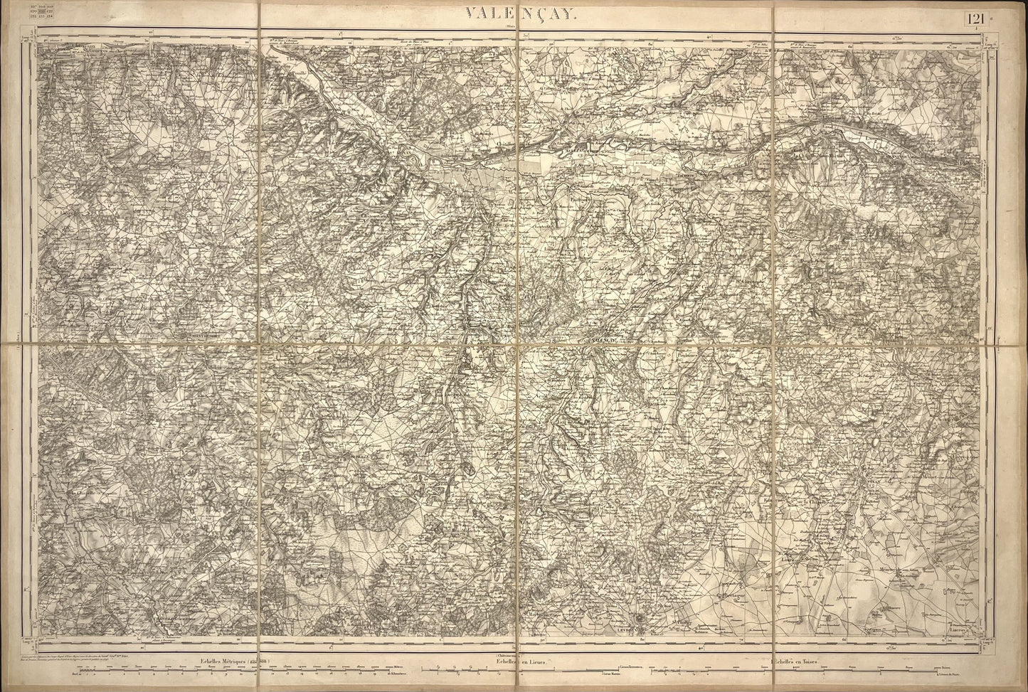 Carte Etat-Major ancienne Valencay