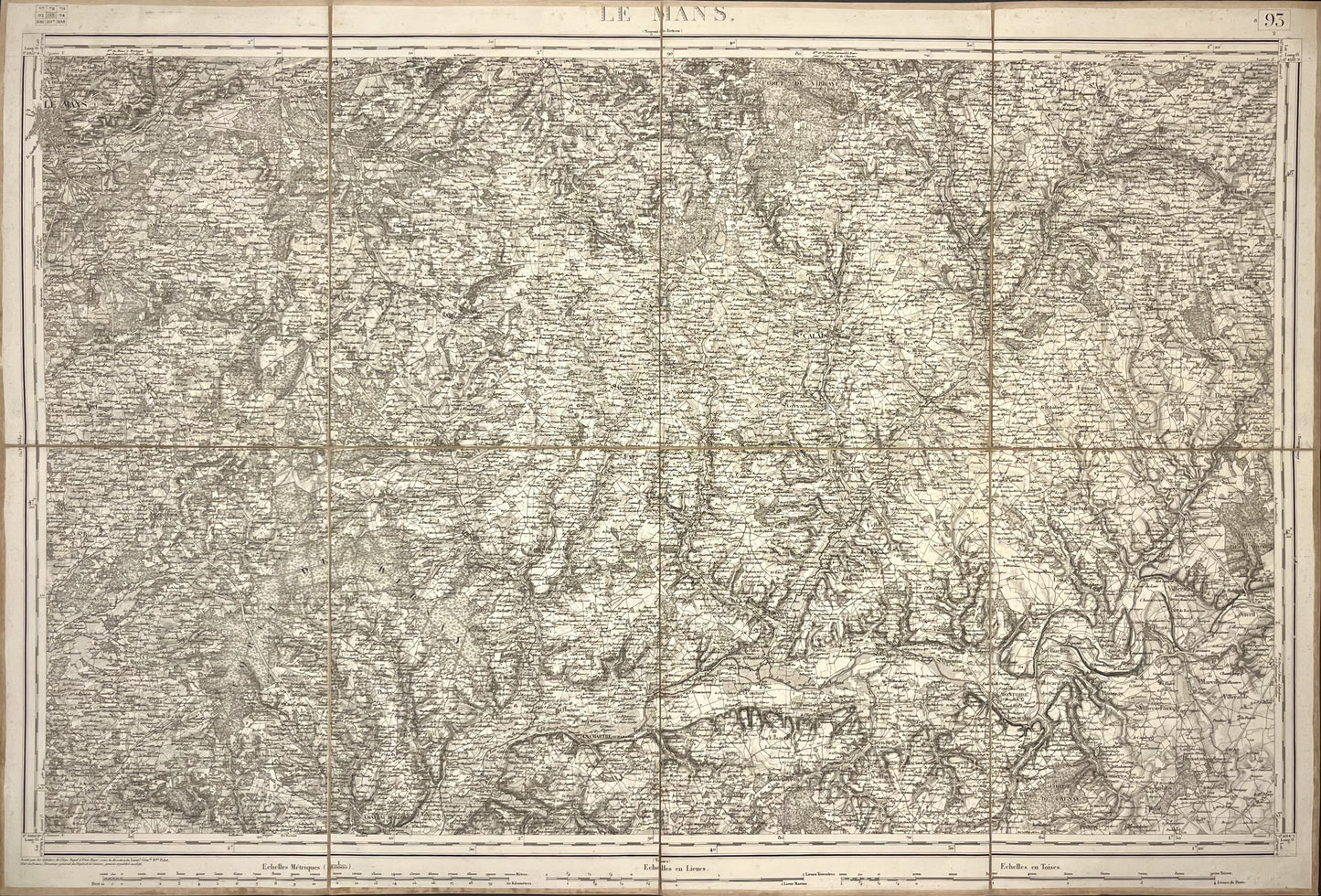 Carte Etat-Major ancienne le Mans
