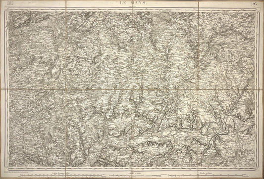 Carte Etat-Major ancienne le Mans