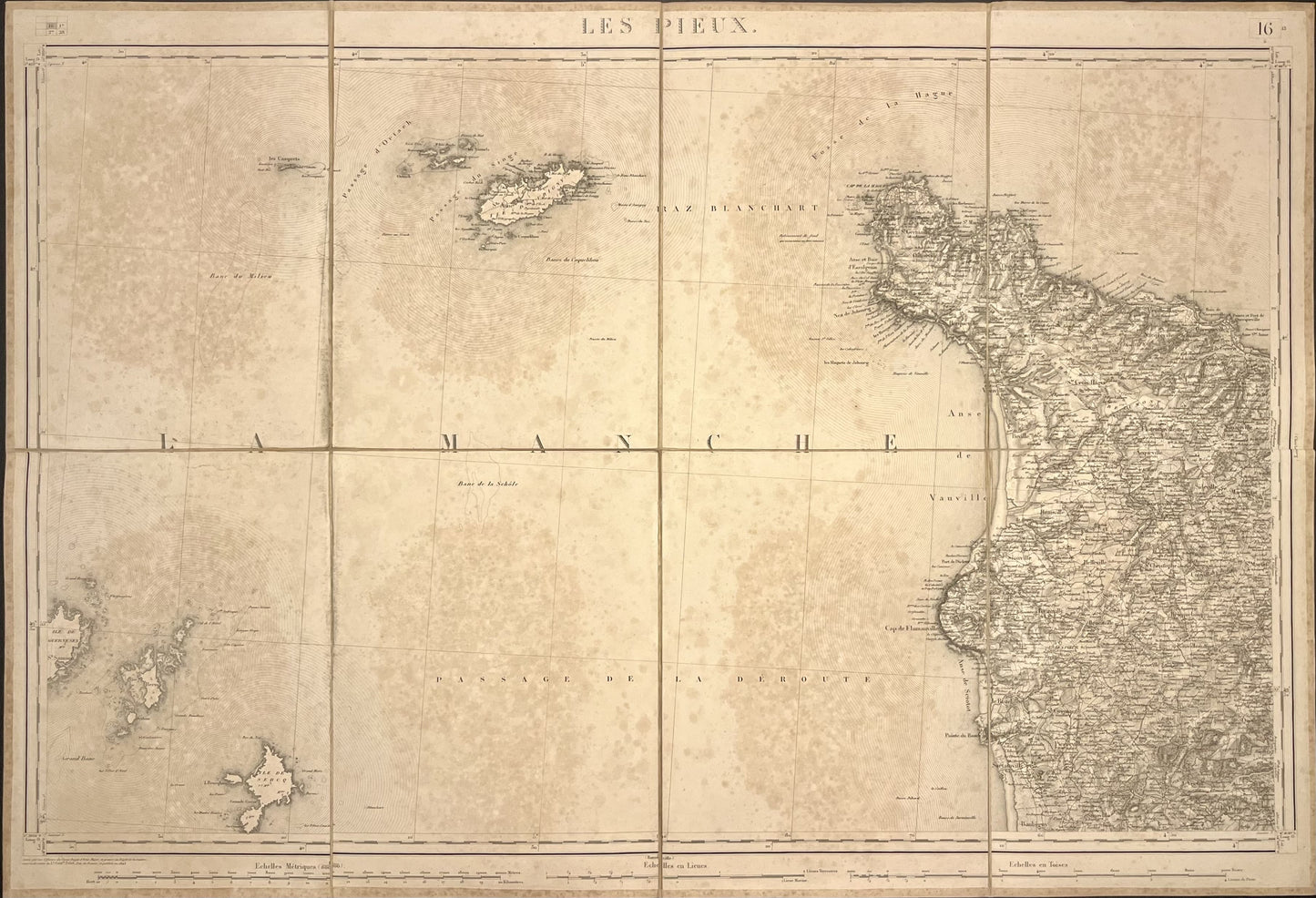 Carte Etat-Major ancienne les Pieux