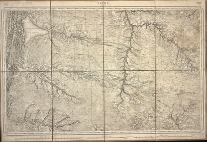 Carte Etat-major ancienne Sore