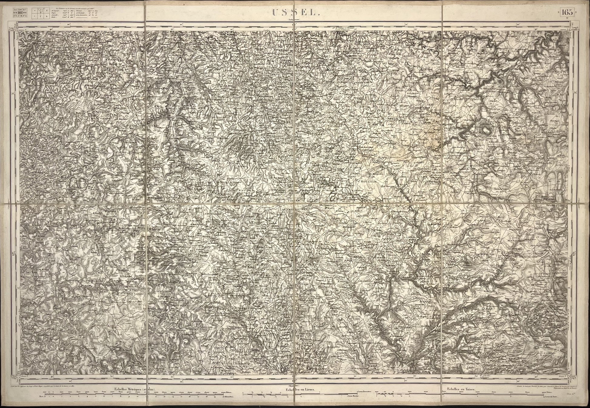 Carte Etat-major ancienne Ussel