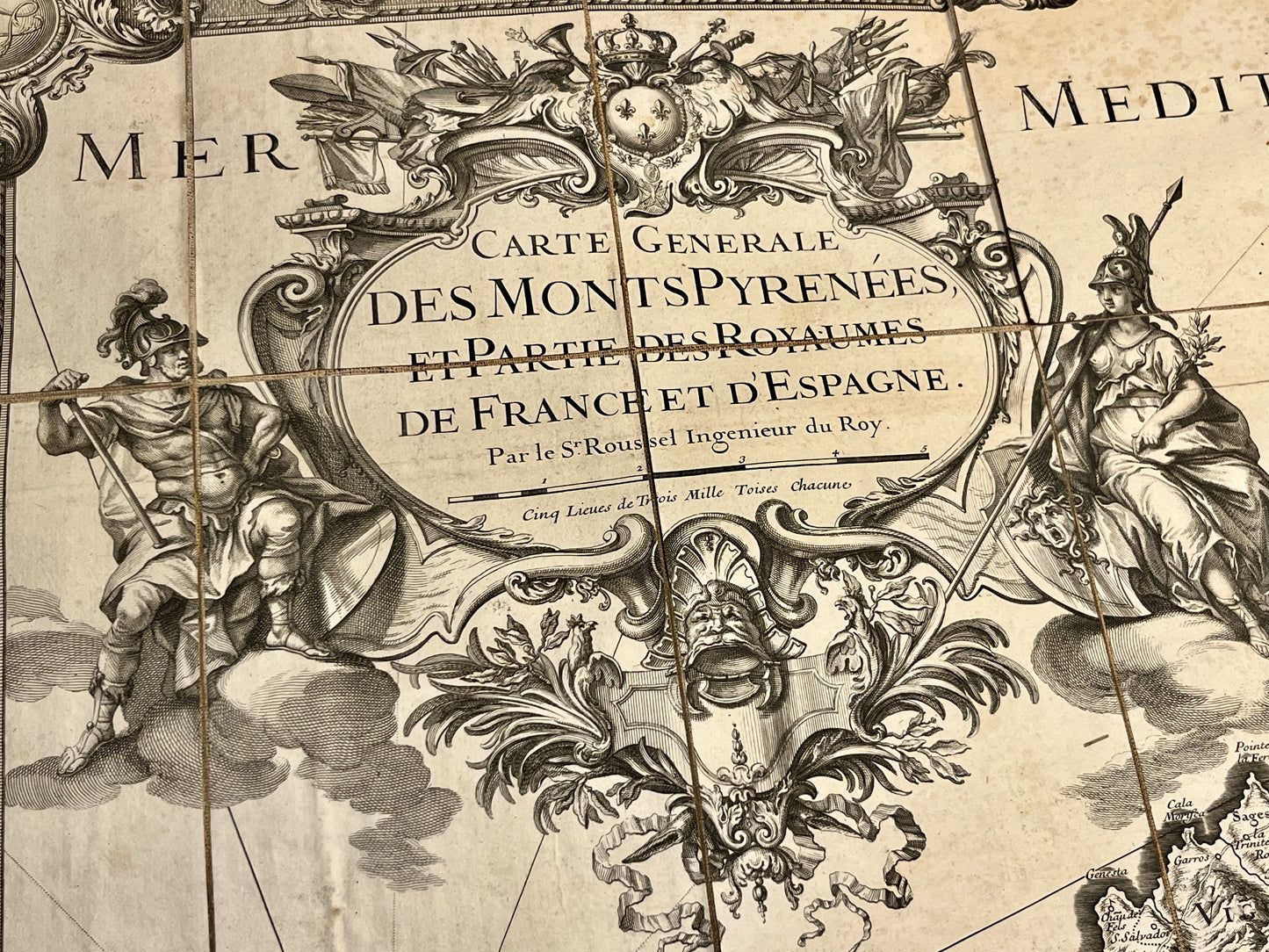 Carte Generale des Monts Pyrenees et Partie des Royaumes de France et d Espagne
