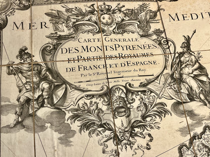 Carte Generale des Monts Pyrenees et Partie des Royaumes de France et d Espagne