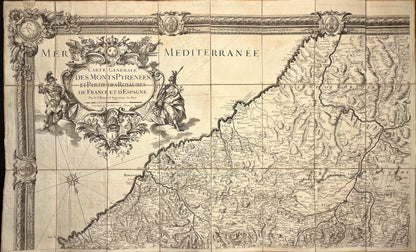 Carte Generale des Monts Pyrenees par Roussel