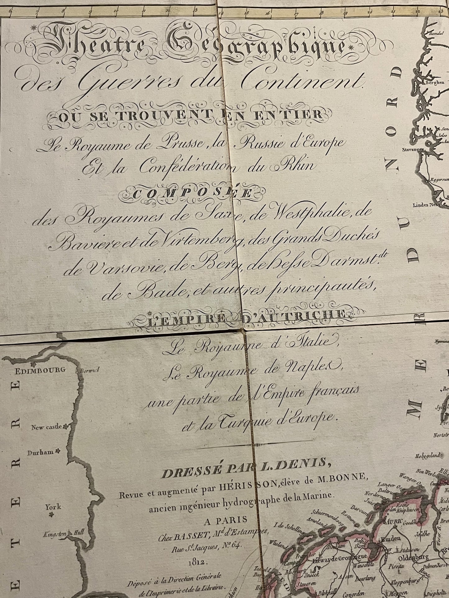 Carte Guerres napoleoniennes par Louis Denis
