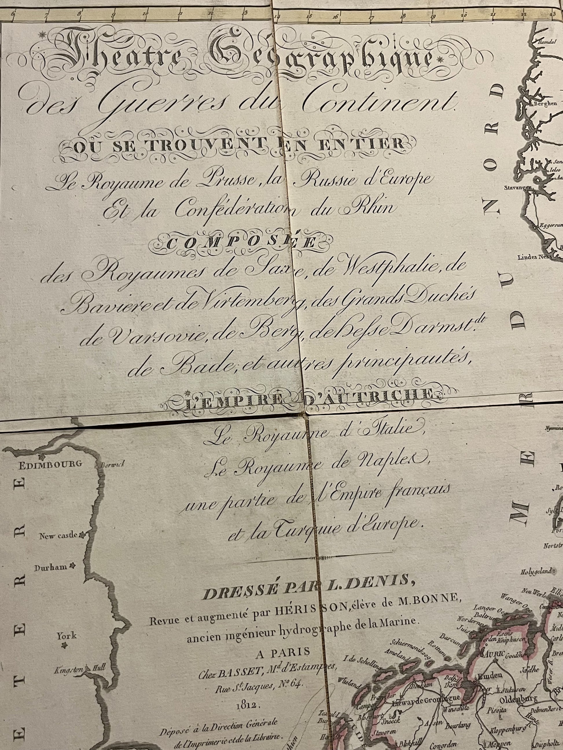 Carte Guerres napoleoniennes par Louis Denis