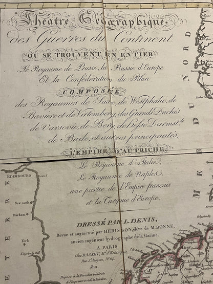 Carte Guerres napoleoniennes par Louis Denis