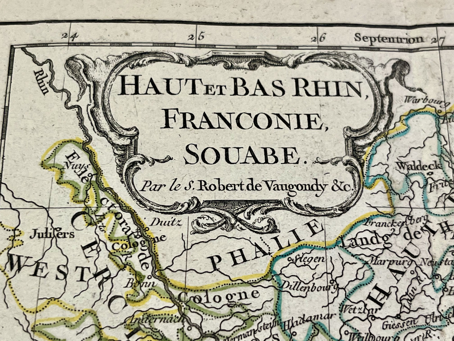 Carte Haut-Rhin Bas-Rhin Franconie Souabe