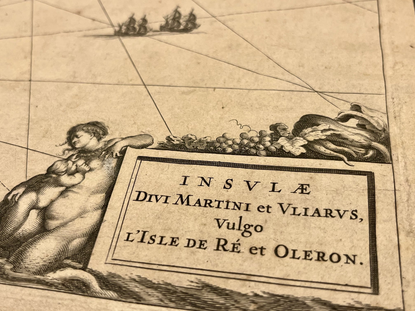 Carte Iles Re et Oleron par Blaeu