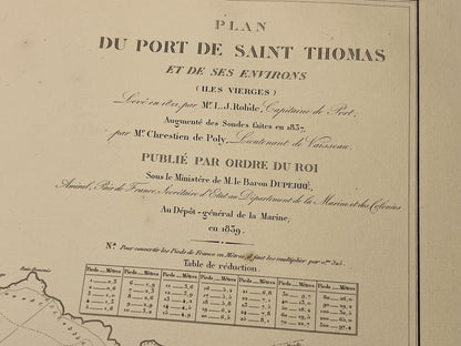 Carte Port Saint-Thomas Iles Vierges