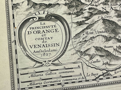 Carte Principaute Orange et Comtat Venaissin