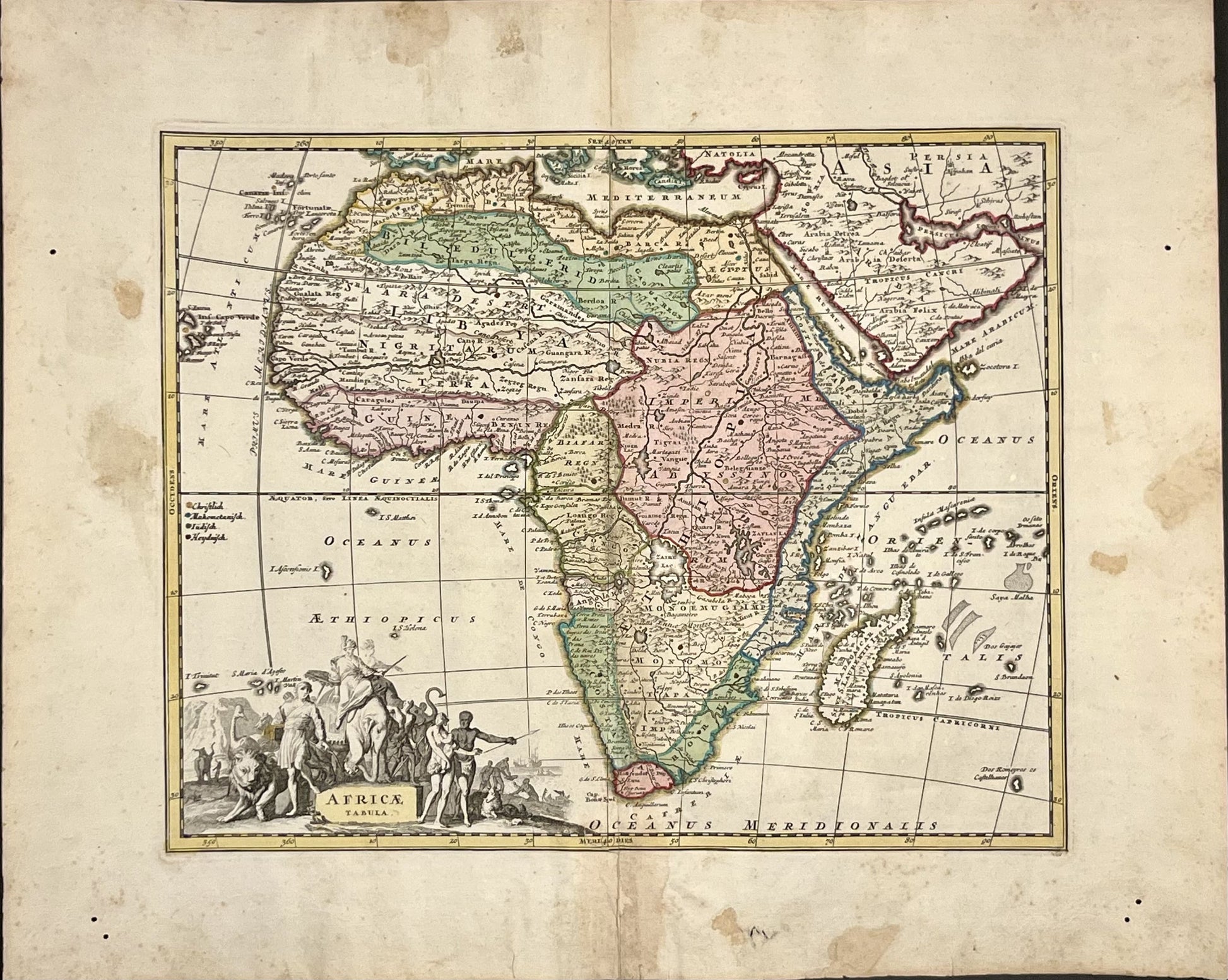 Carte ancienne Afrique