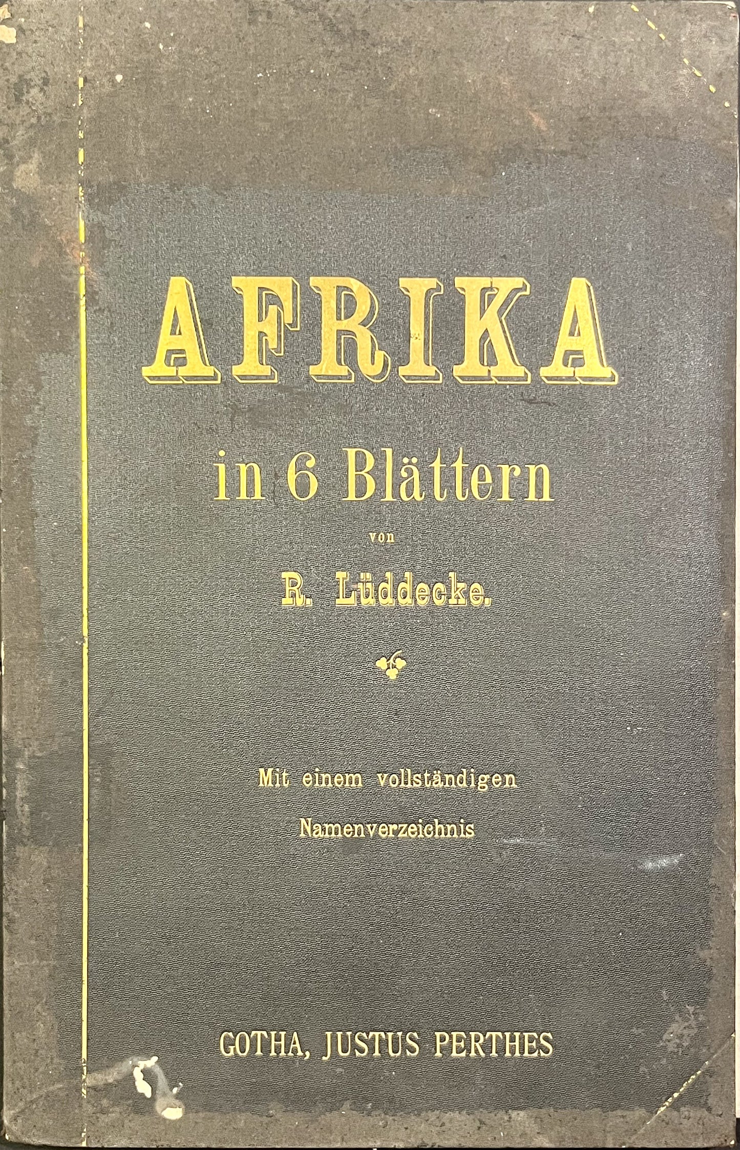 Carte ancienne Afrique Justus Perthes
