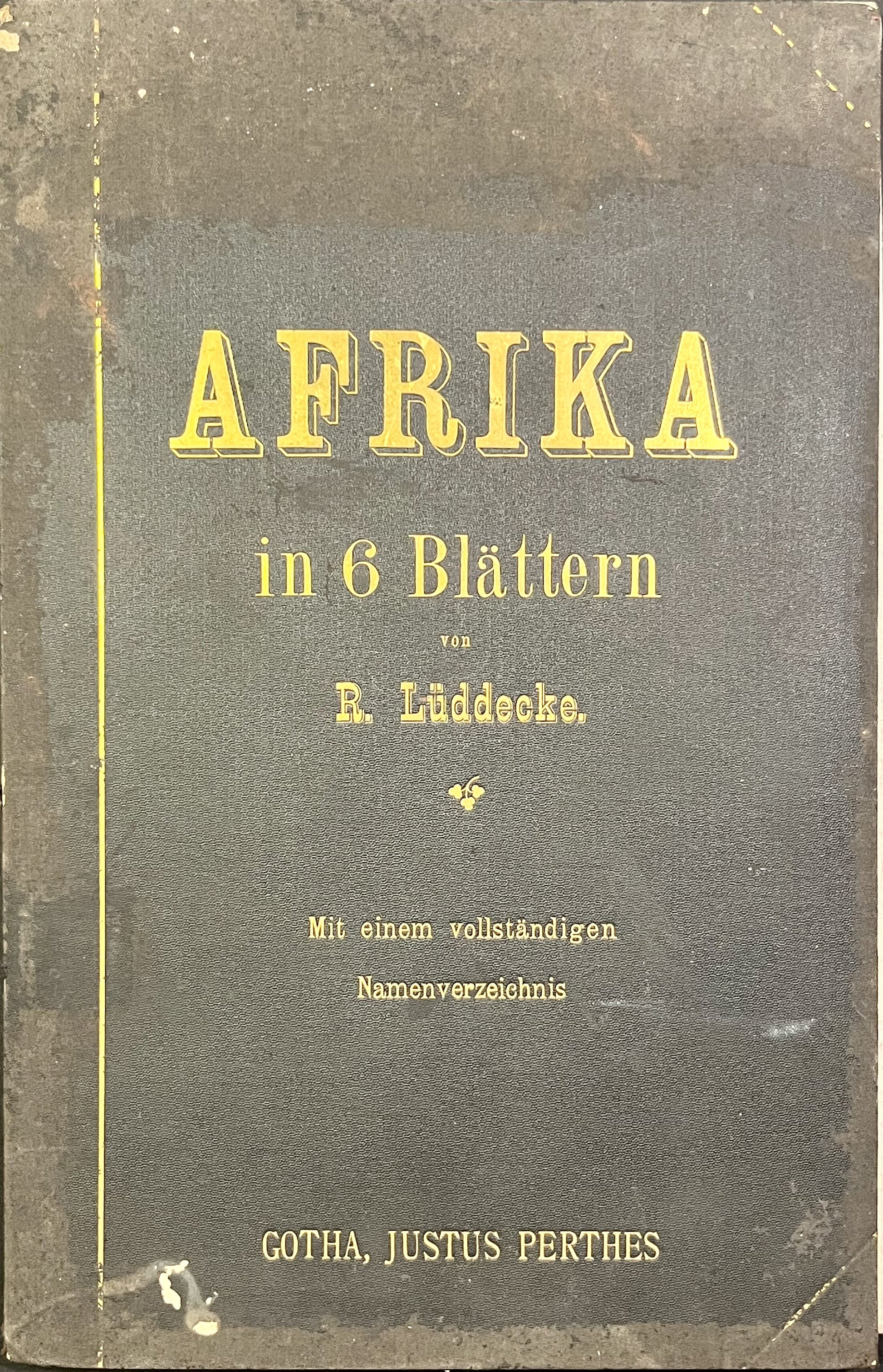 Carte ancienne Afrique Justus Perthes