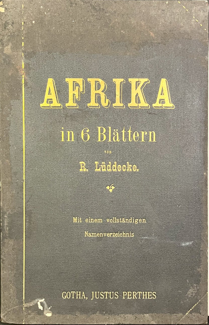 Carte ancienne Afrique Justus Perthes