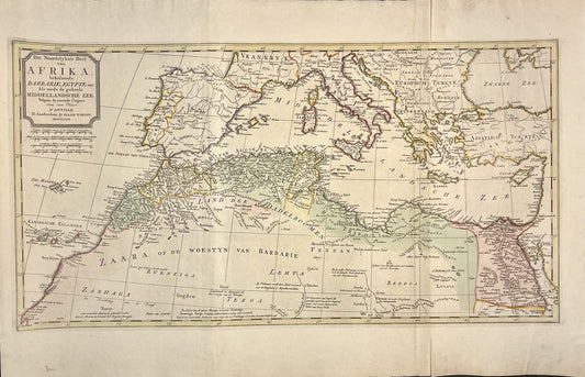 Carte ancienne Afrique du Nord