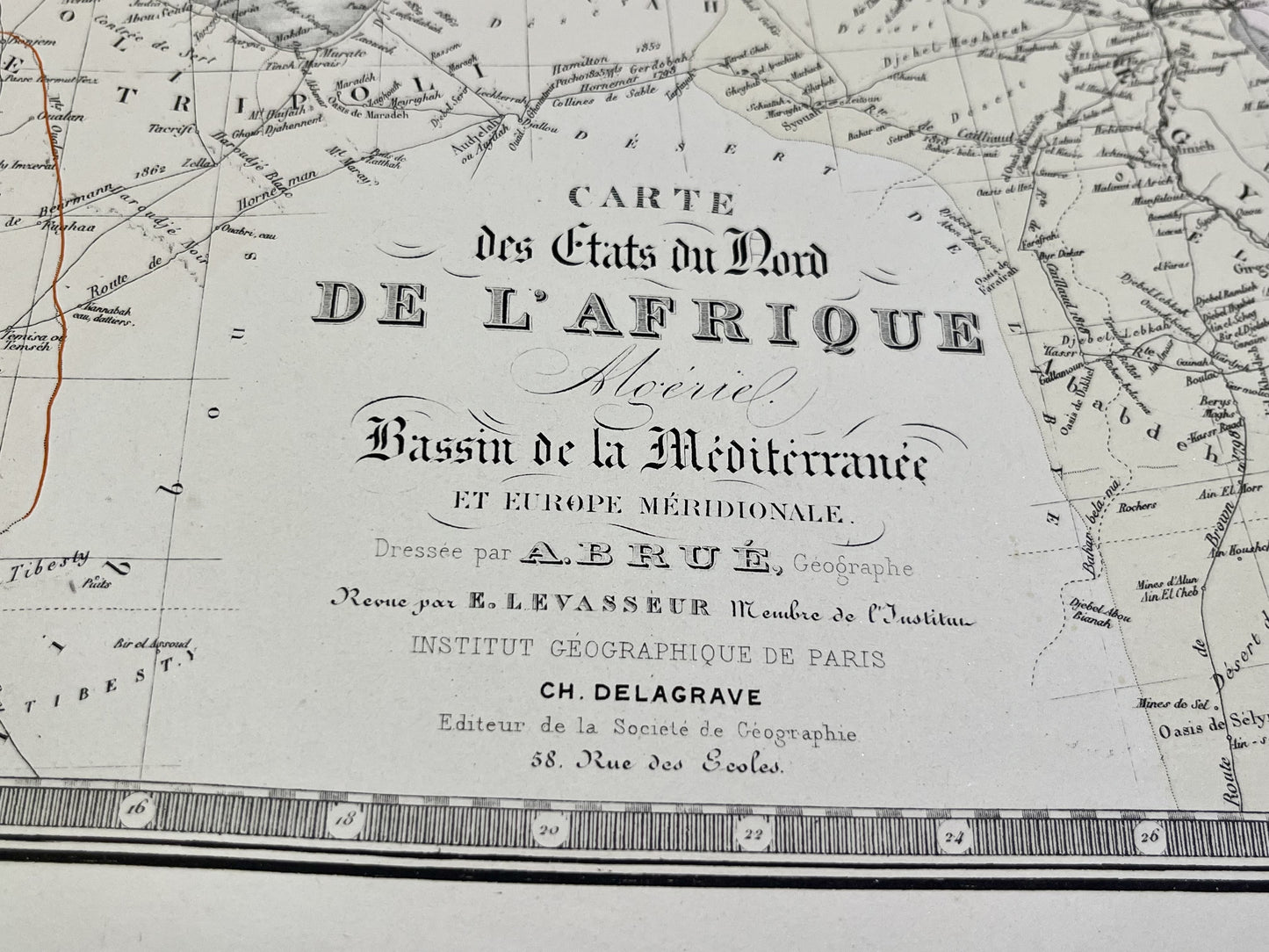 Carte ancienne Afrique du Nord par Brue