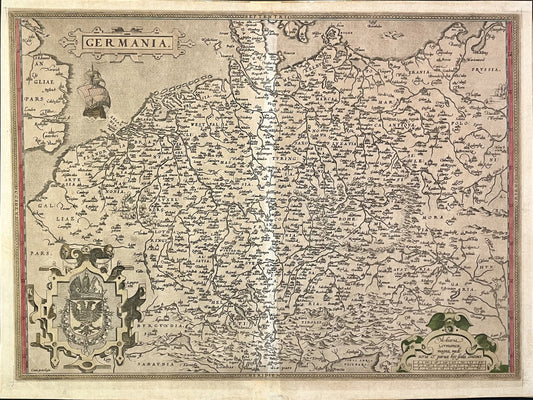 Carte ancienne Allemagne par Ortelius