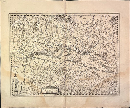 Carte ancienne Alsace par Janssonius