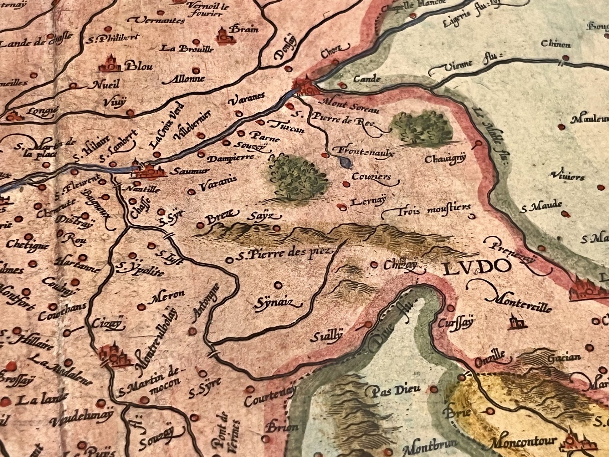 Carte ancienne Anjou