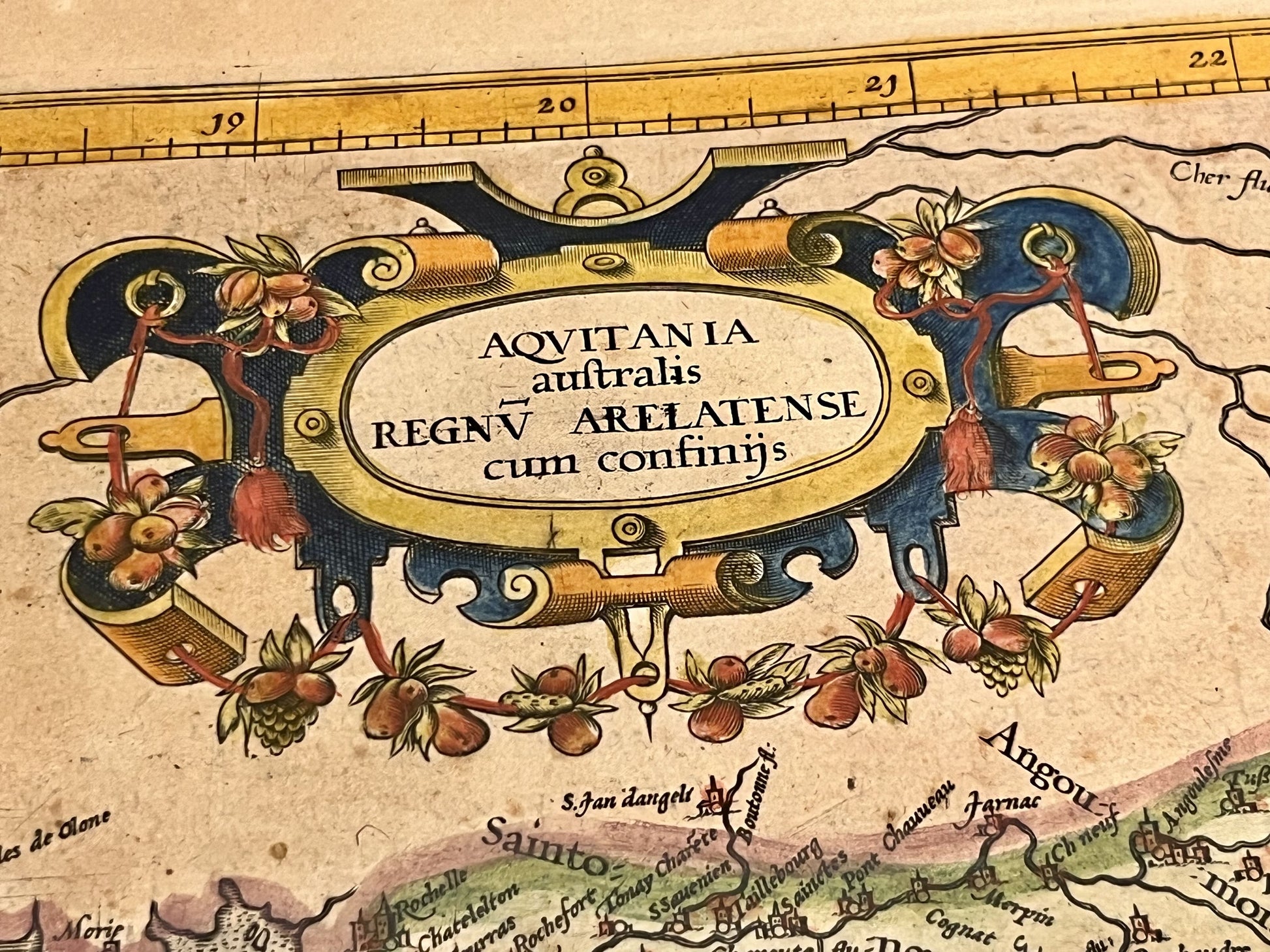 Carte ancienne Aquitaine par Gerard Mercator