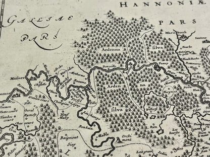 Carte ancienne Ardennes Givet Fumay