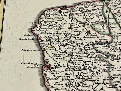 Carte ancienne Artois vintage