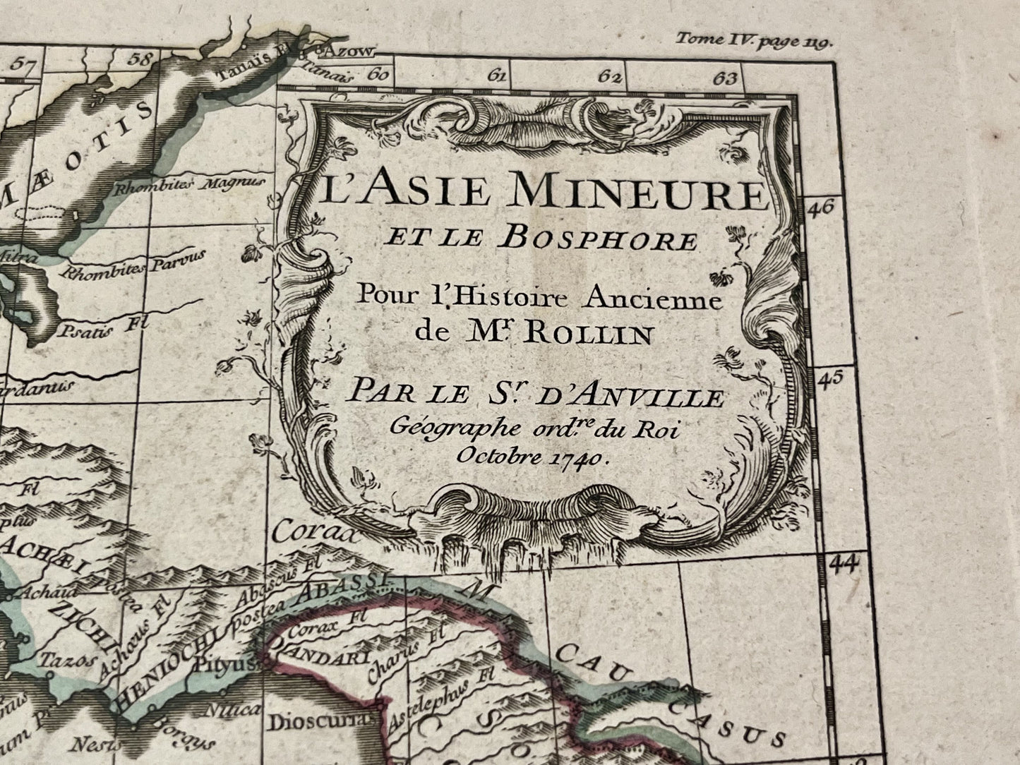 Carte ancienne Asie Mineure par Anville