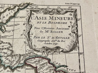 Carte ancienne Asie Mineure par Anville
