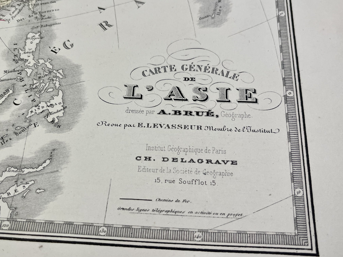 Carte ancienne Asie par Brue