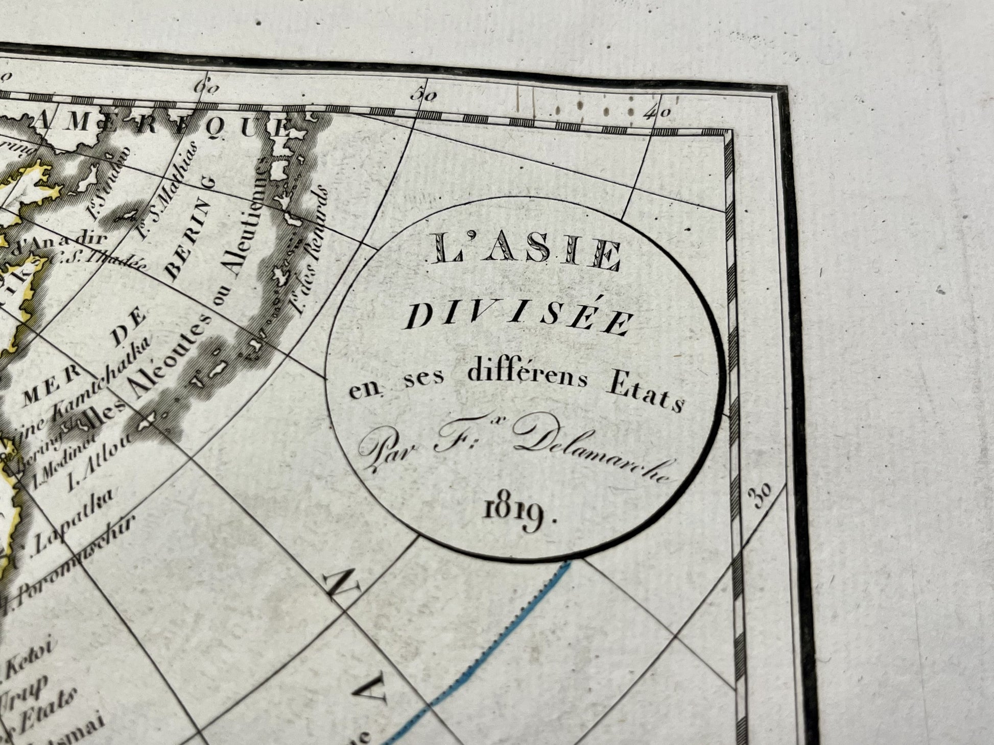 Carte ancienne Asie par Delamarche