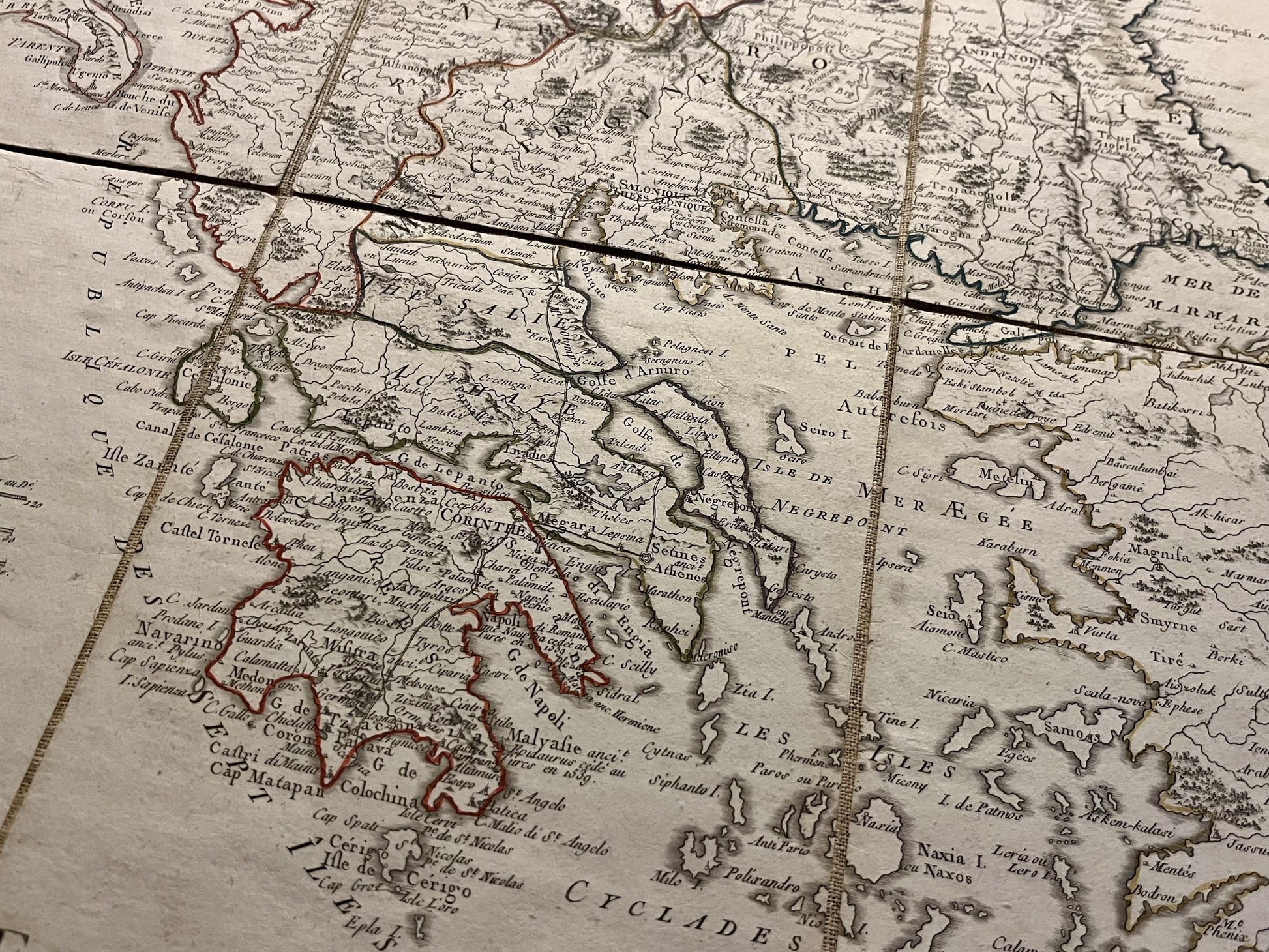 Carte ancienne Balkans durant ere napoleonienne