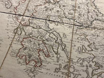 Carte ancienne Balkans durant ere napoleonienne