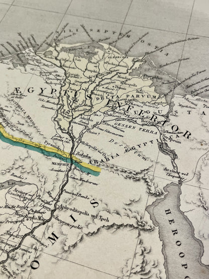 Carte ancienne Basse Egypte