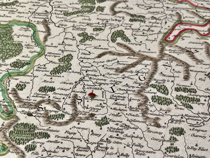 Carte ancienne Bassigny Champagne